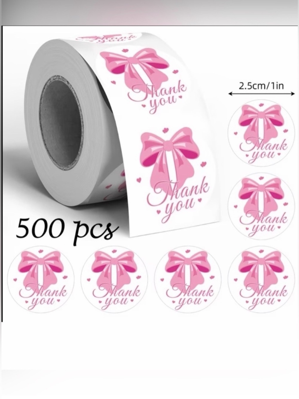 590pcs Shipping Bundle: 30 L Poly Mailers, 30 Cards, 30 Gift Bags & 500 Stickers - Picture 10 of 13